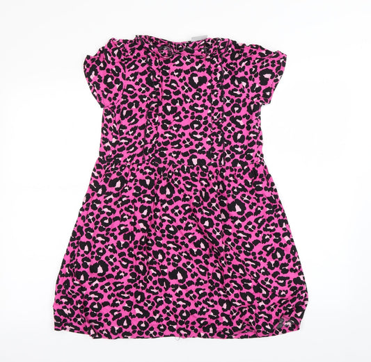 I love girls wear Girls Orange Animal Print  Shift  Size 10 Years
