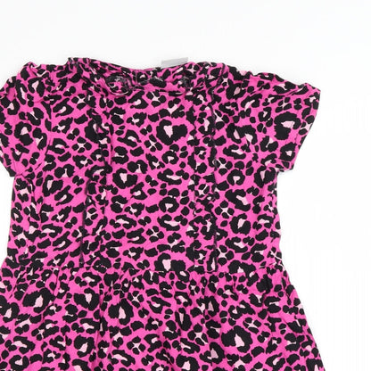 I love girls wear Girls Orange Animal Print  Shift  Size 10 Years