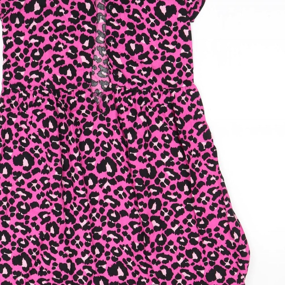 I love girls wear Girls Orange Animal Print  Shift  Size 10 Years
