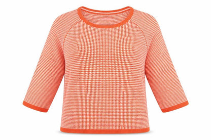 Marks & Spencer Womens Orange Polka Dot  Pullover Jumper Size 14