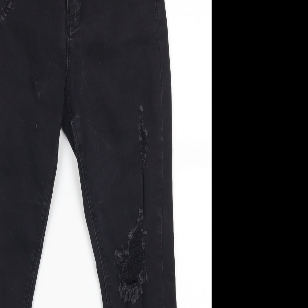 Missguided Womens Black   Skinny Jeans Size 4 L24 in