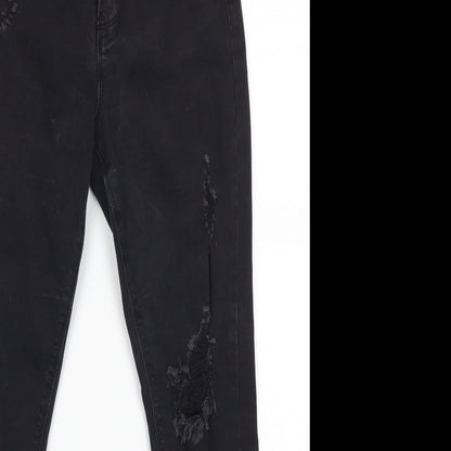 Missguided Womens Black   Skinny Jeans Size 4 L24 in