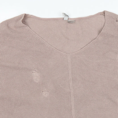 Divided Womens Pink   Pullover Jumper Size M