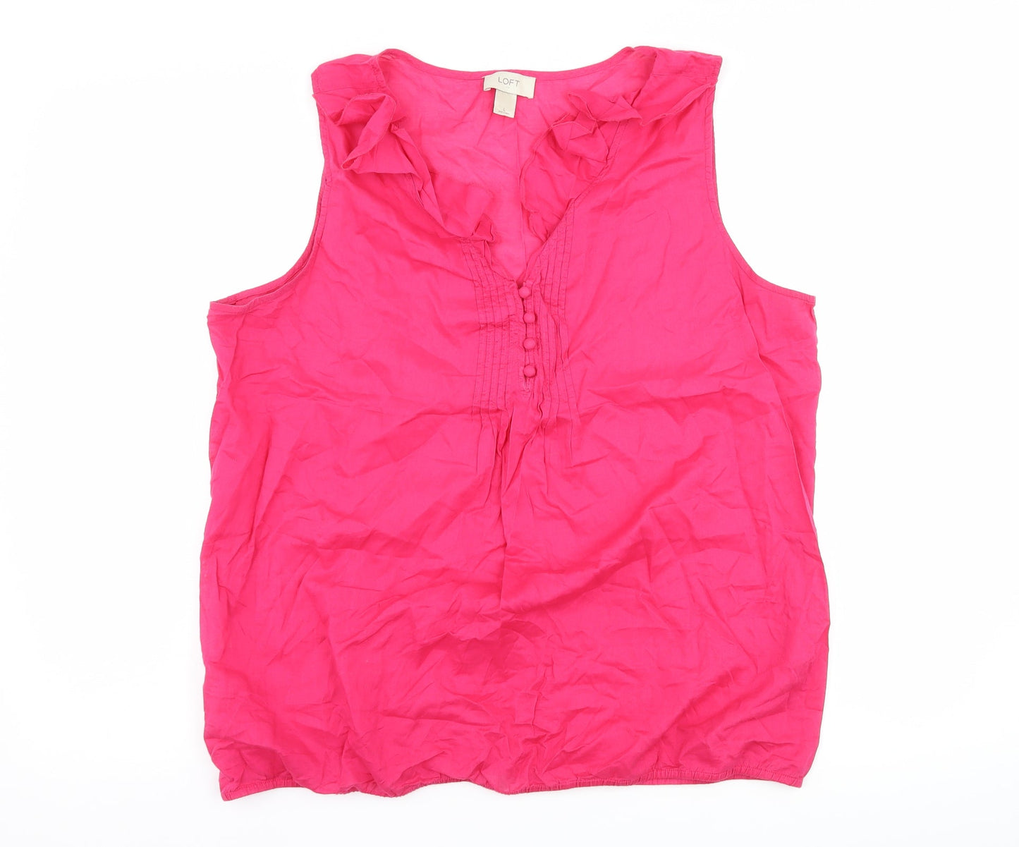 LOFT Womens Pink   Basic Tank Size L