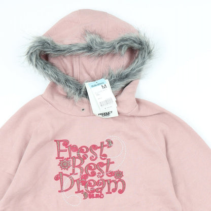 Belino Womens Pink   Pullover Hoodie Size M  - slogan
