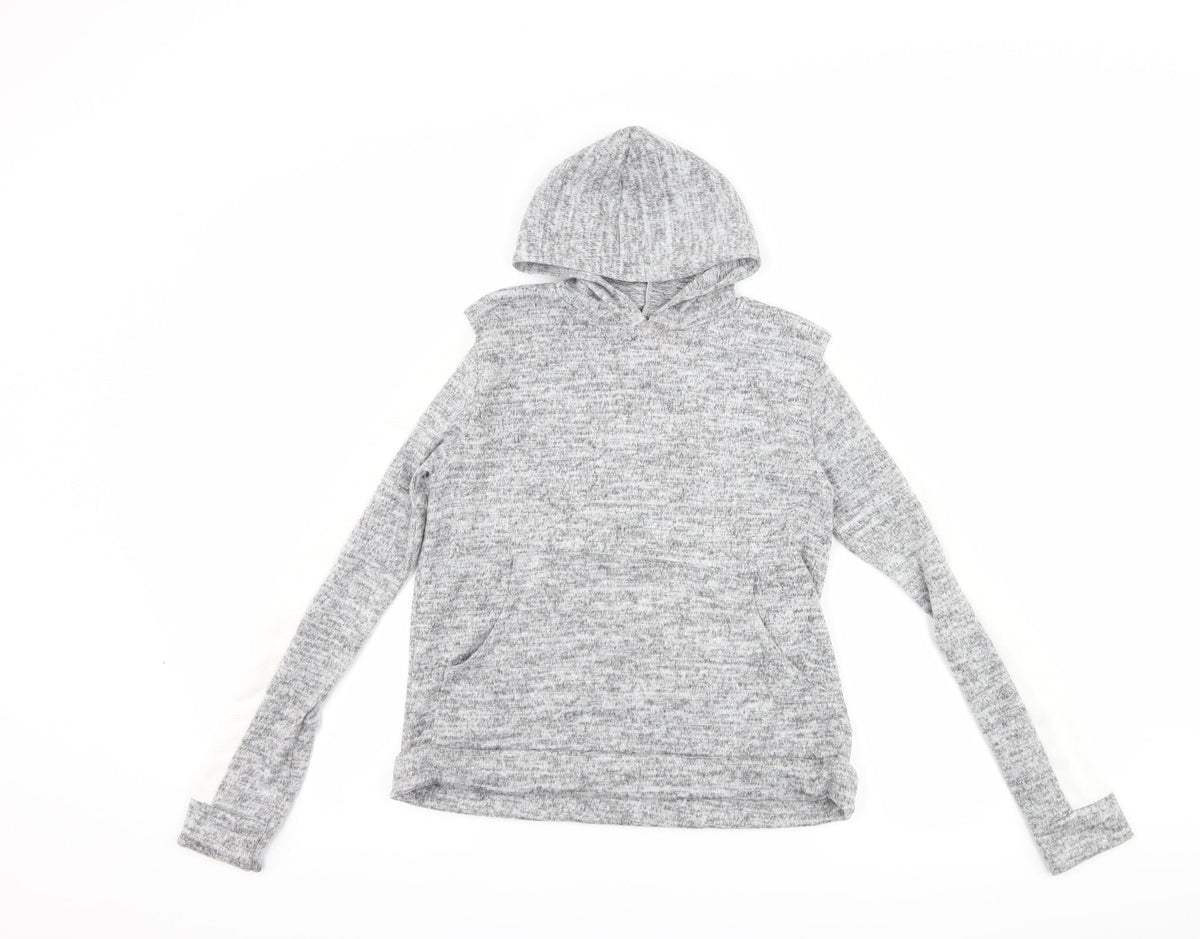 PRETTYLITTLETHING Womens Grey   Pullover Hoodie Size 6