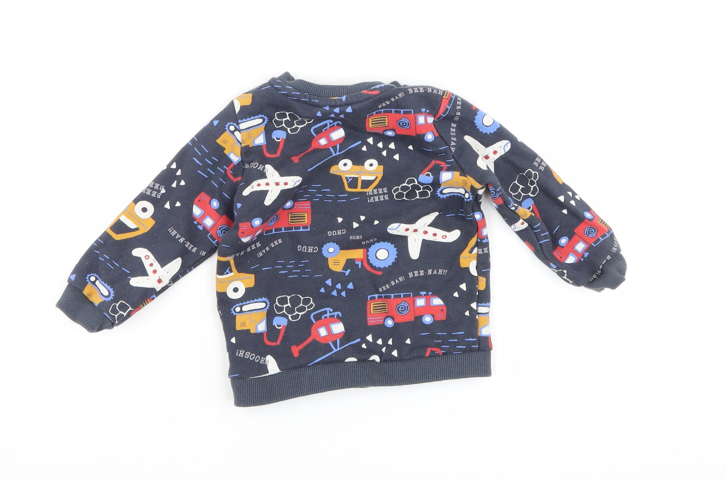 F&F Baby Grey   Pullover Jumper Size 3-6 Months  - cars