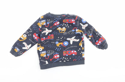 F&F Baby Grey   Pullover Jumper Size 3-6 Months  - cars