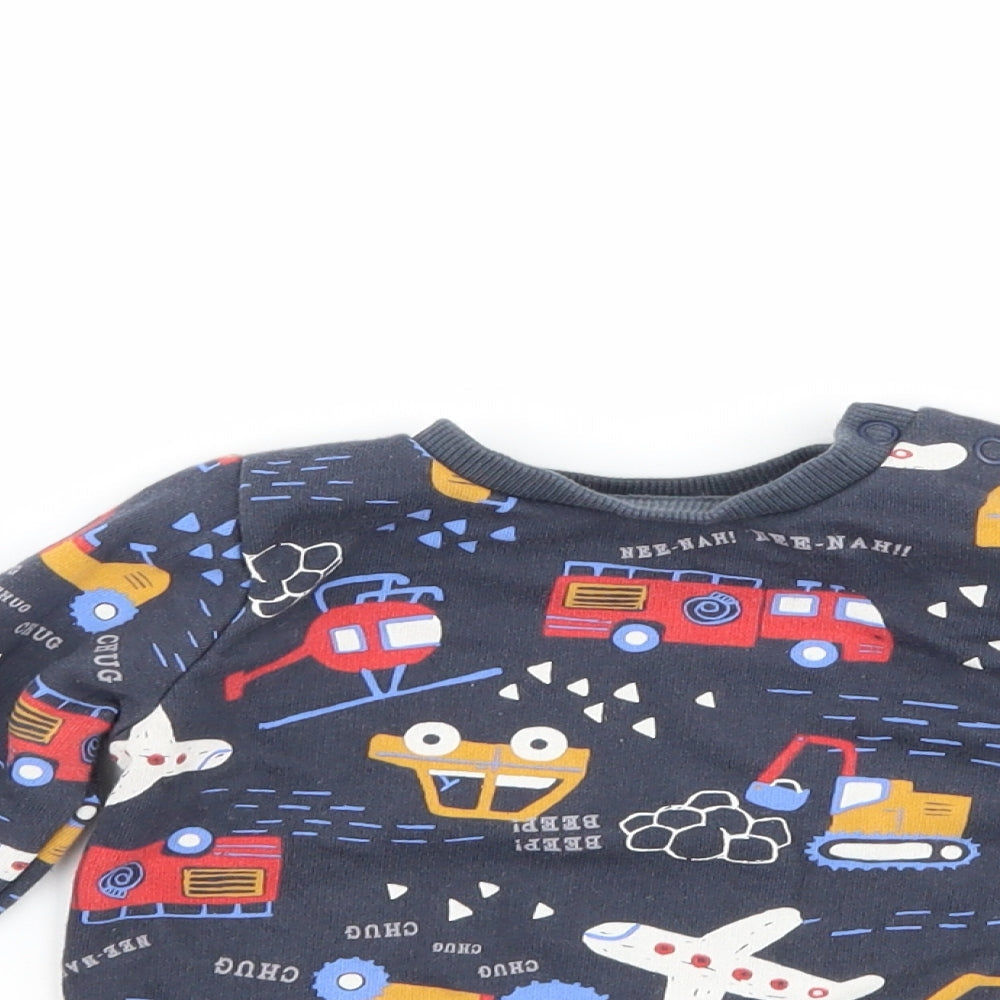 F&F Baby Grey   Pullover Jumper Size 3-6 Months  - cars