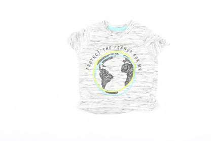 F&F Baby Grey   Basic T-Shirt Size 3-6 Months  - graphic