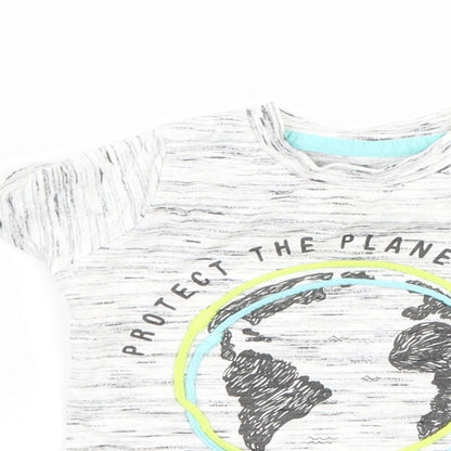 F&F Baby Grey   Basic T-Shirt Size 3-6 Months  - graphic