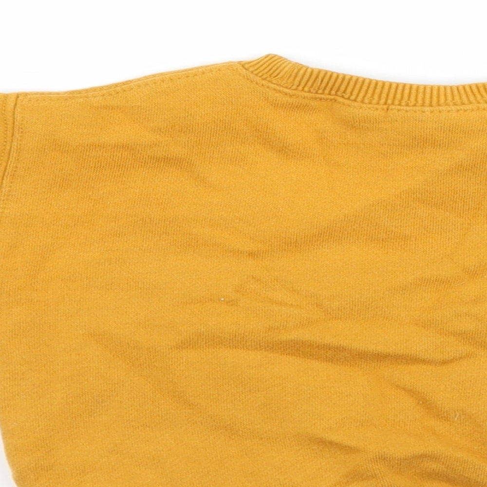 F&F Baby Yellow   Pullover Jumper Size 3-6 Months  - Tiger