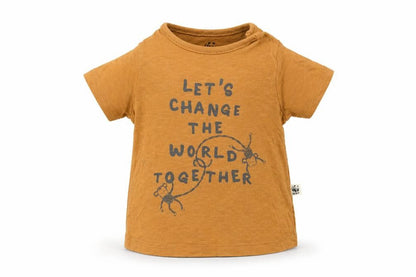 F&F Boys Brown   Basic T-Shirt Size 3-6 Months  - WWF