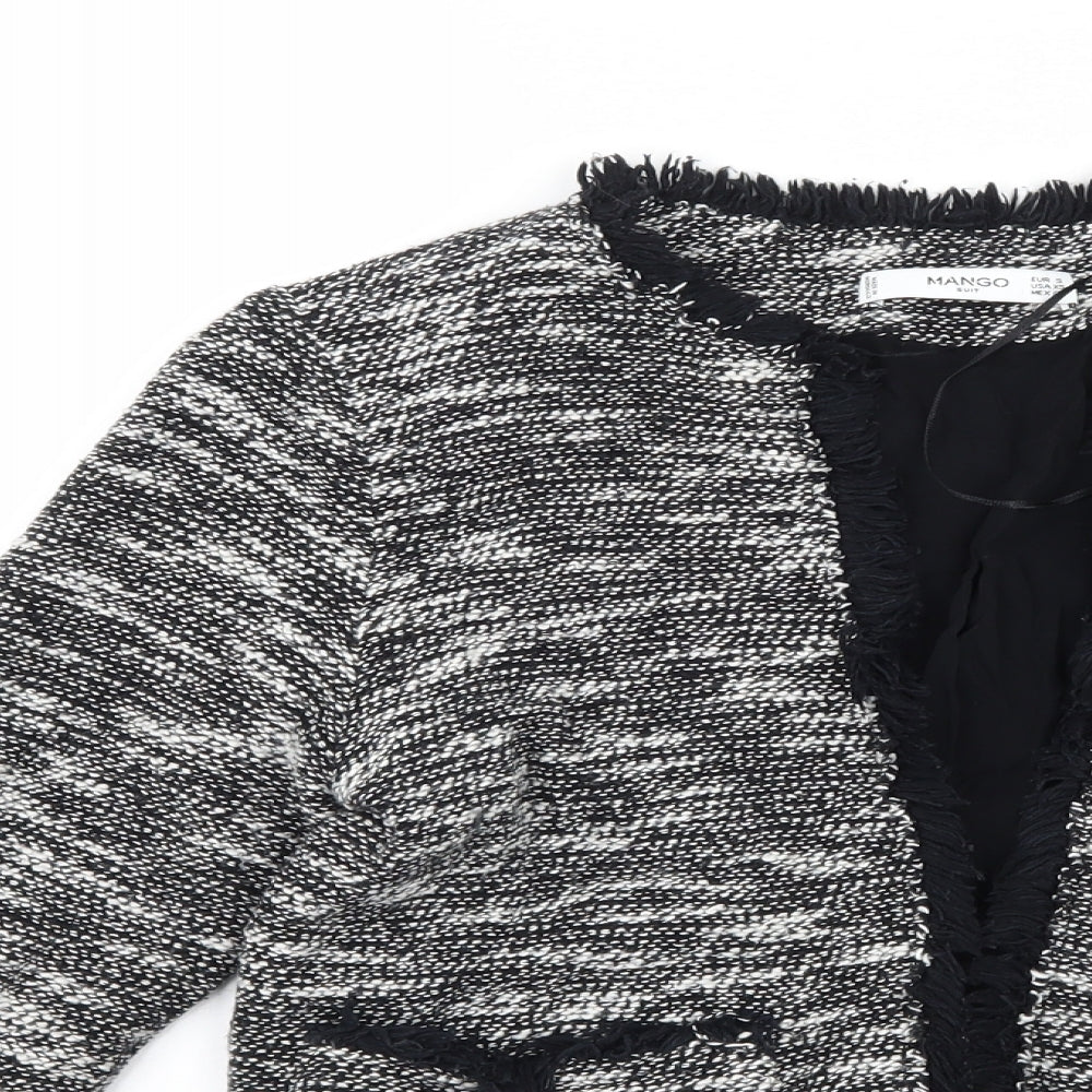 Womens UK Size S Mango Black Jacket