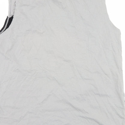 ASOS Mens Grey Striped  Basic Tank Size 2XL