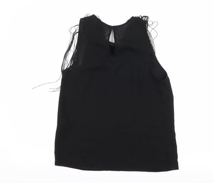 Womens UK Size 6 H&M Black Basic Blouse