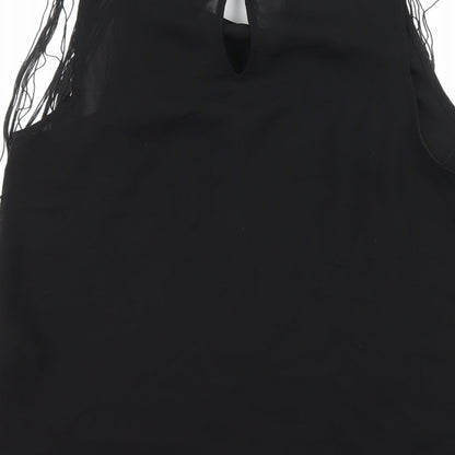 Womens UK Size 6 H&M Black Basic Blouse