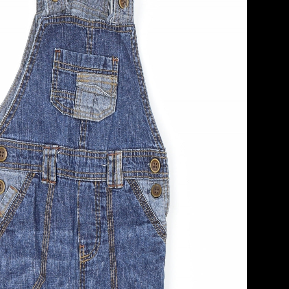George Baby Blue  Denim Dungaree One-Piece Size 3-6 Months