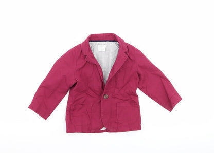 mamas & papas Girls Purple   Jacket  Size 9-12 Months