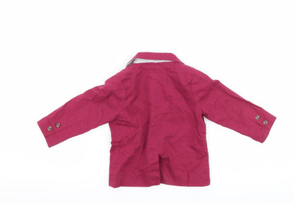 mamas & papas Girls Purple   Jacket  Size 9-12 Months