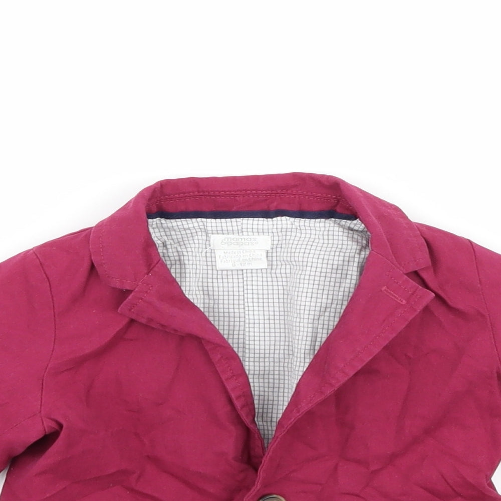 mamas & papas Girls Purple   Jacket  Size 9-12 Months