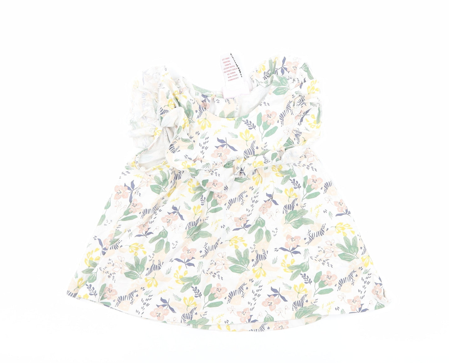 Tommy Bahama Girls White Floral  Basic Tank Size 2-3 Years