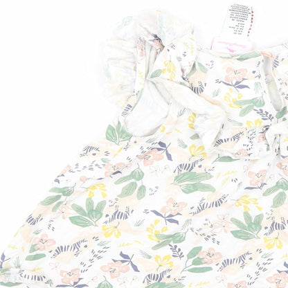 Tommy Bahama Girls White Floral  Basic Tank Size 2-3 Years