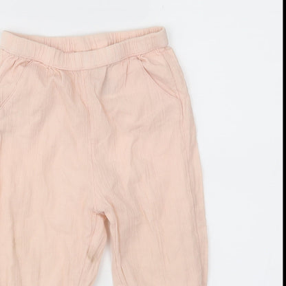 H&M Girls Pink   Jogger Trousers Size 18 Months