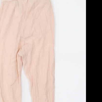 H&M Girls Pink   Jogger Trousers Size 18 Months