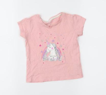 Primark Girls Pink   Basic T-Shirt Size 12-18 Months