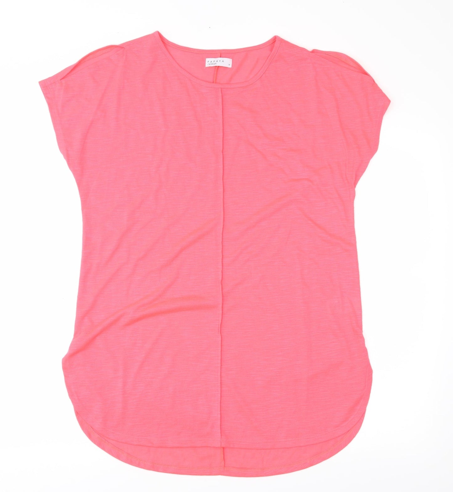 Papaya Womens Pink   Basic Blouse Size M  - Florescent Pink