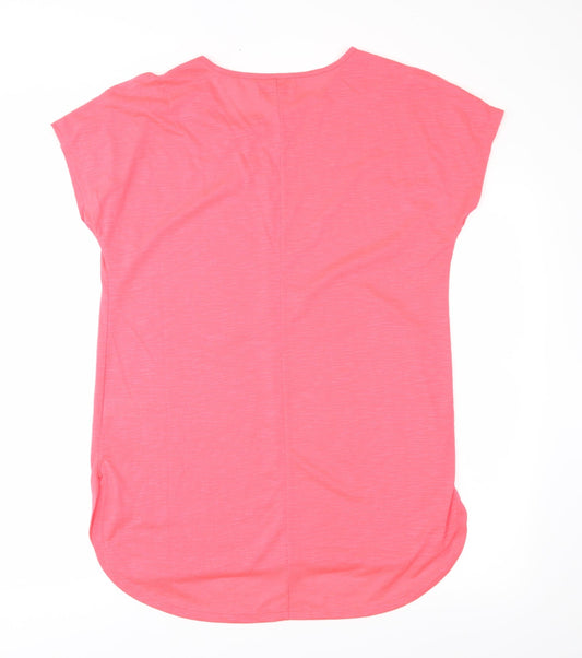 Papaya Womens Pink   Basic Blouse Size M  - Florescent Pink