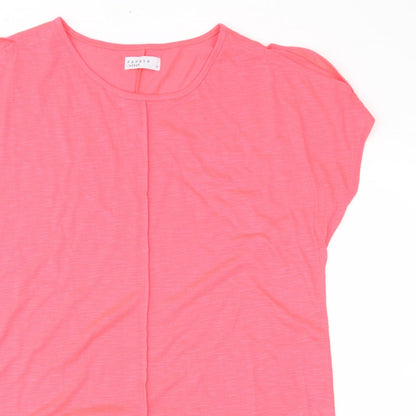 Papaya Womens Pink   Basic Blouse Size M  - Florescent Pink