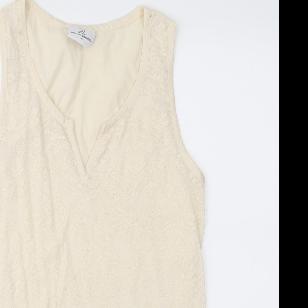 NEXT Womens Ivory   Basic Tank Size 10