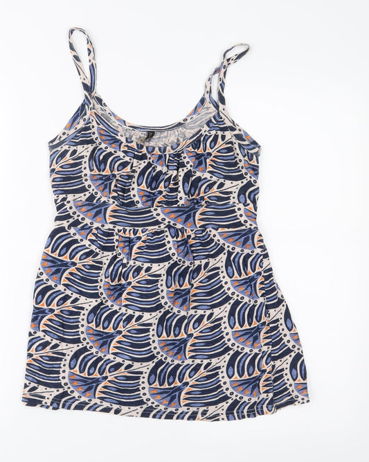 Womens UK Size 10 Topshop Blue Camisole Blouse