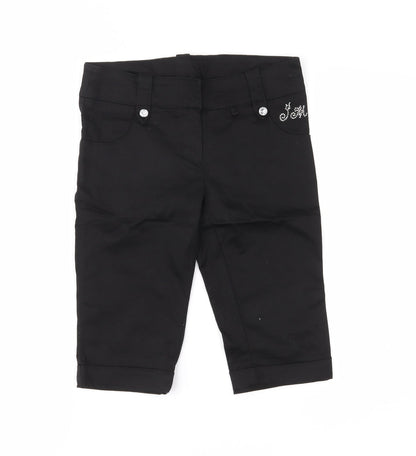 Julien Macdonald Girls Black   Cropped Jeans Size 9 Years