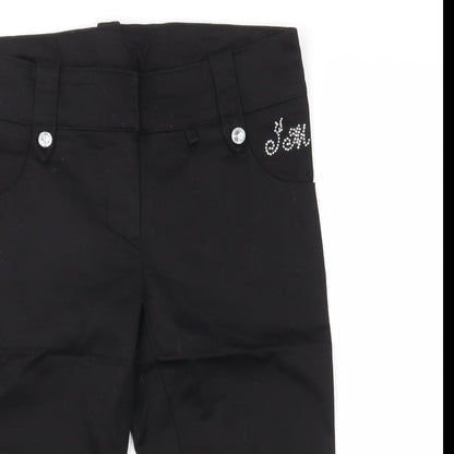 Julien Macdonald Girls Black   Cropped Jeans Size 9 Years