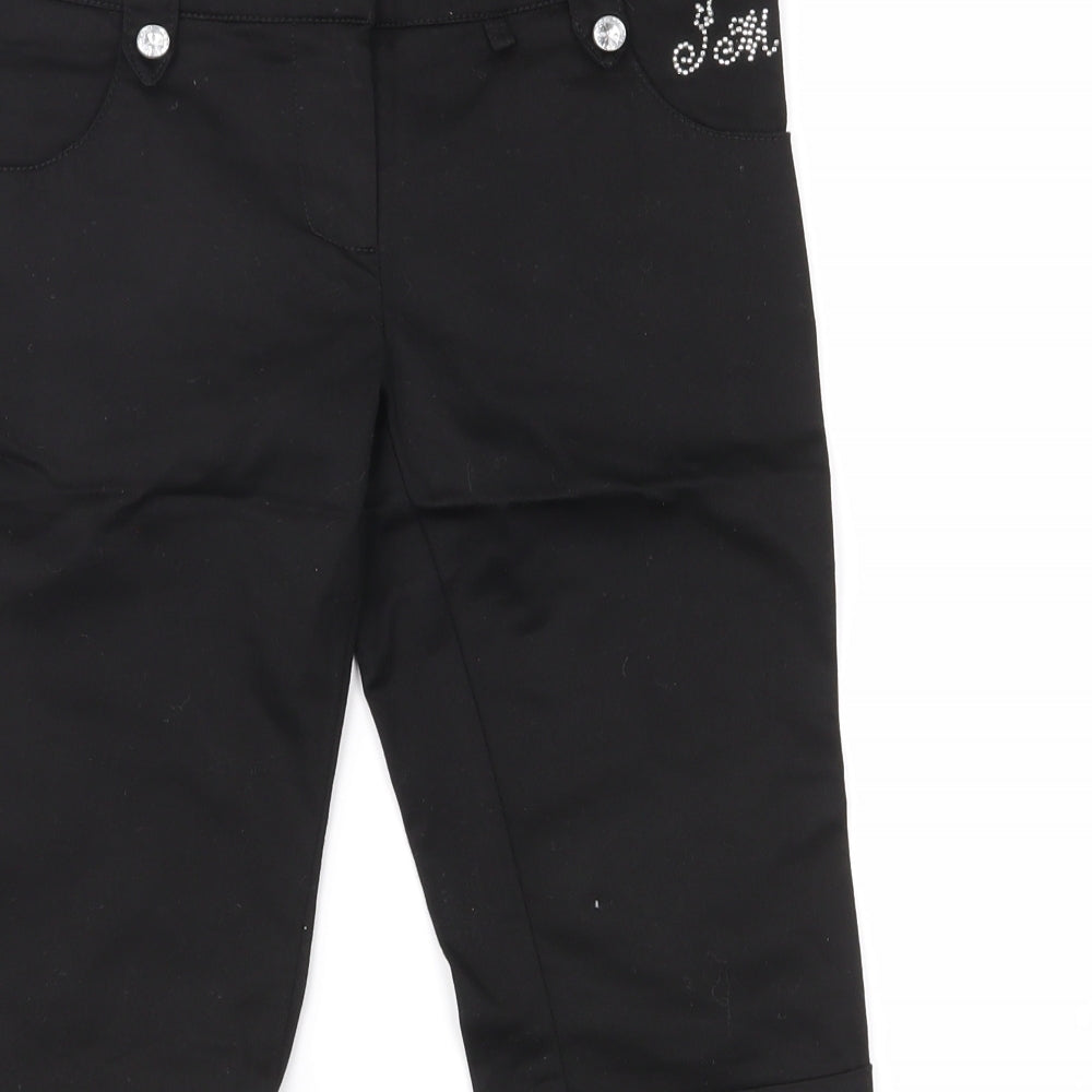 Julien Macdonald Girls Black   Cropped Jeans Size 9 Years