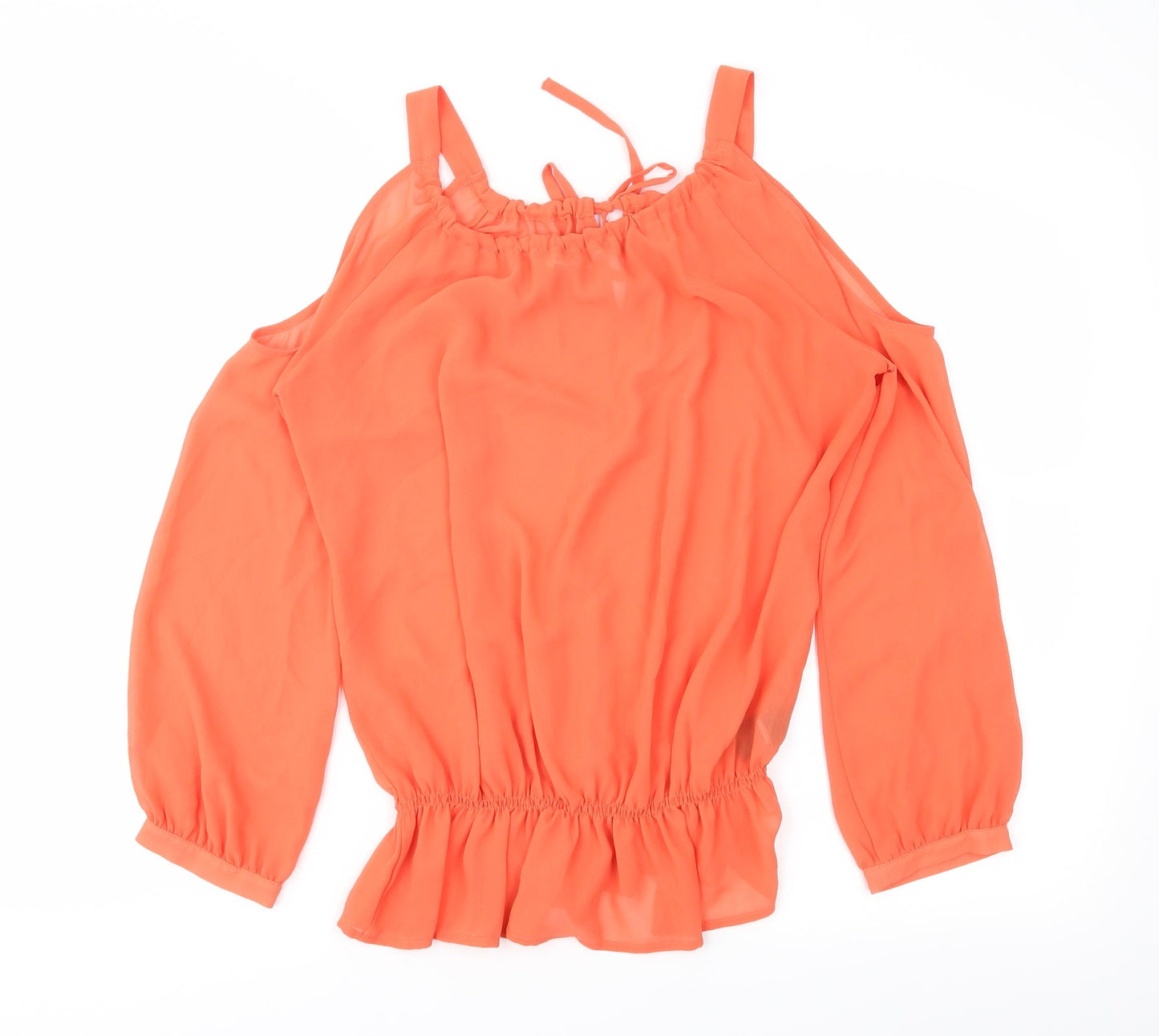 Womens UK Size 8 NEXT Orange Basic Blouse