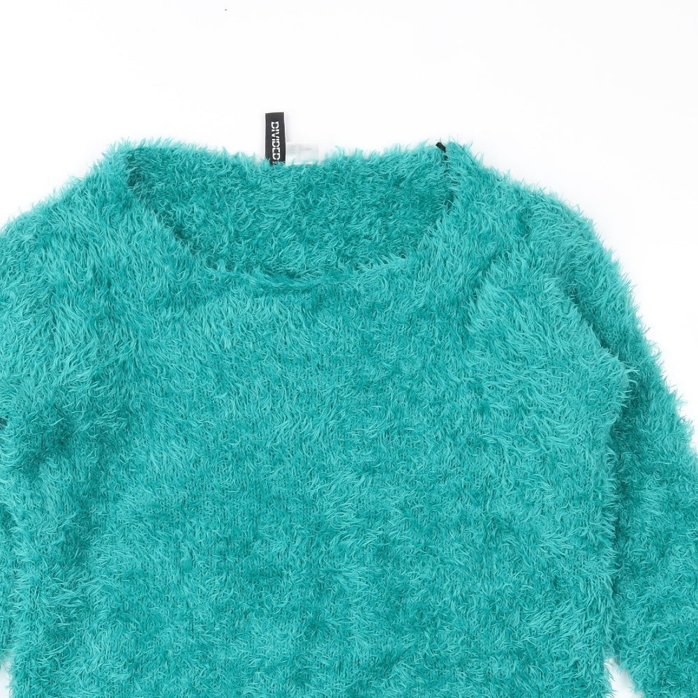 Divided Womens Green   Pullover Jumper Size S