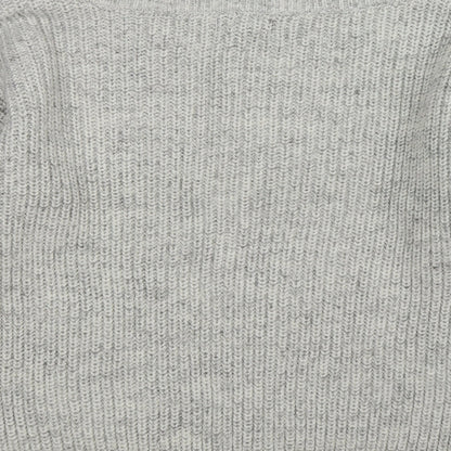 New Look Womens Grey  Knit Pullover Jumper Size M