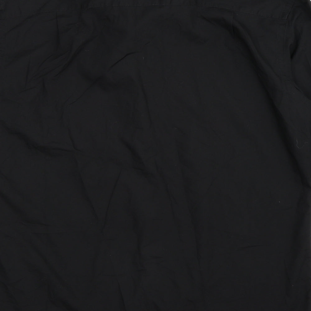 George Mens Black    Button-Up Size 15