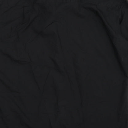 George Mens Black    Button-Up Size 15
