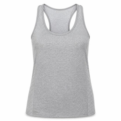 WorkOut Womens Grey Polka Dot  Basic Tank Size 14