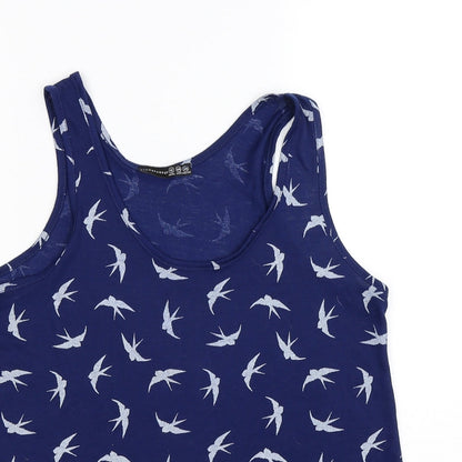 Womens UK Size 12 Atmosphere Blue Basic Tank