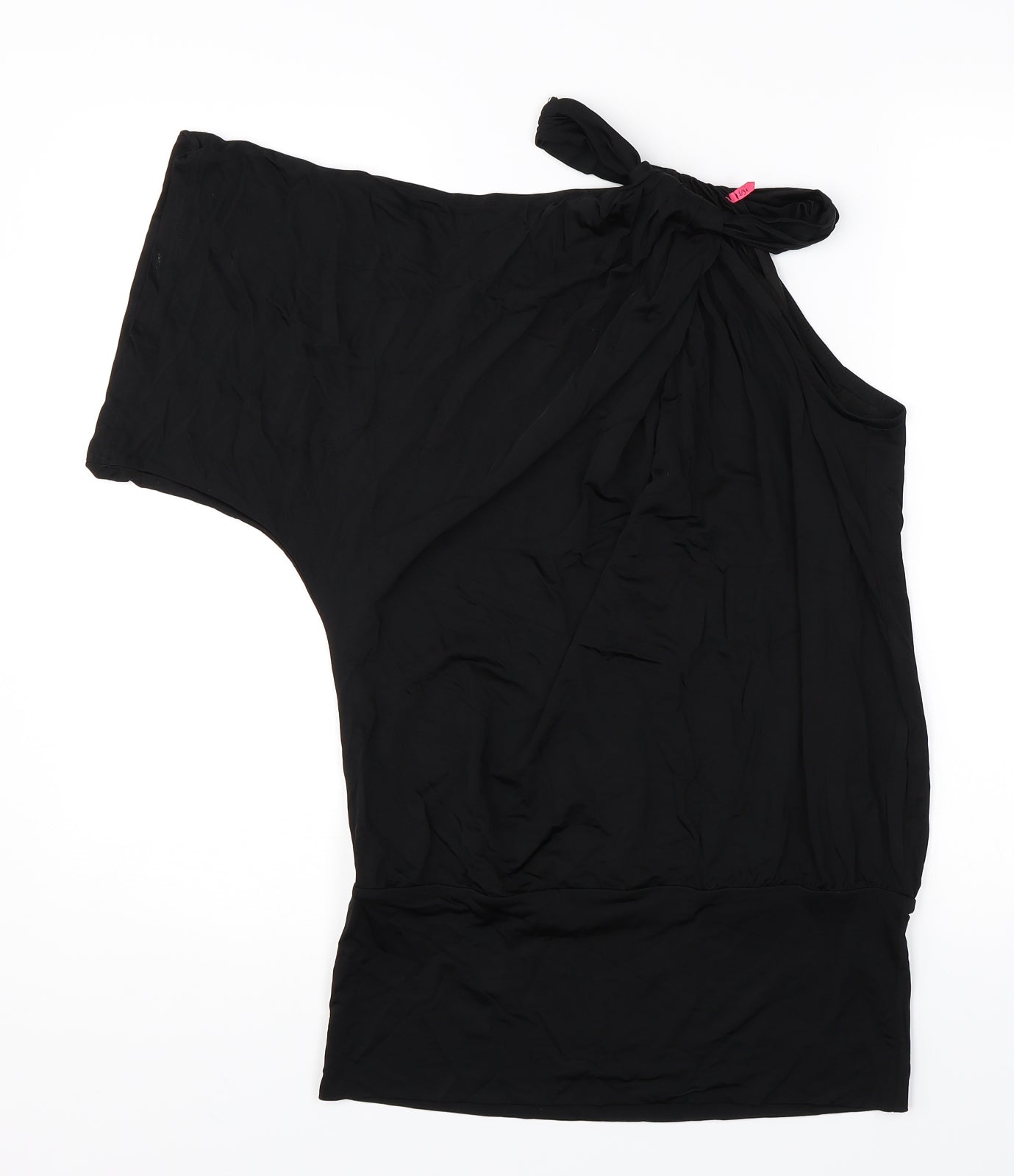 Womens UK Size 8 Preworn Black Basic Blouse