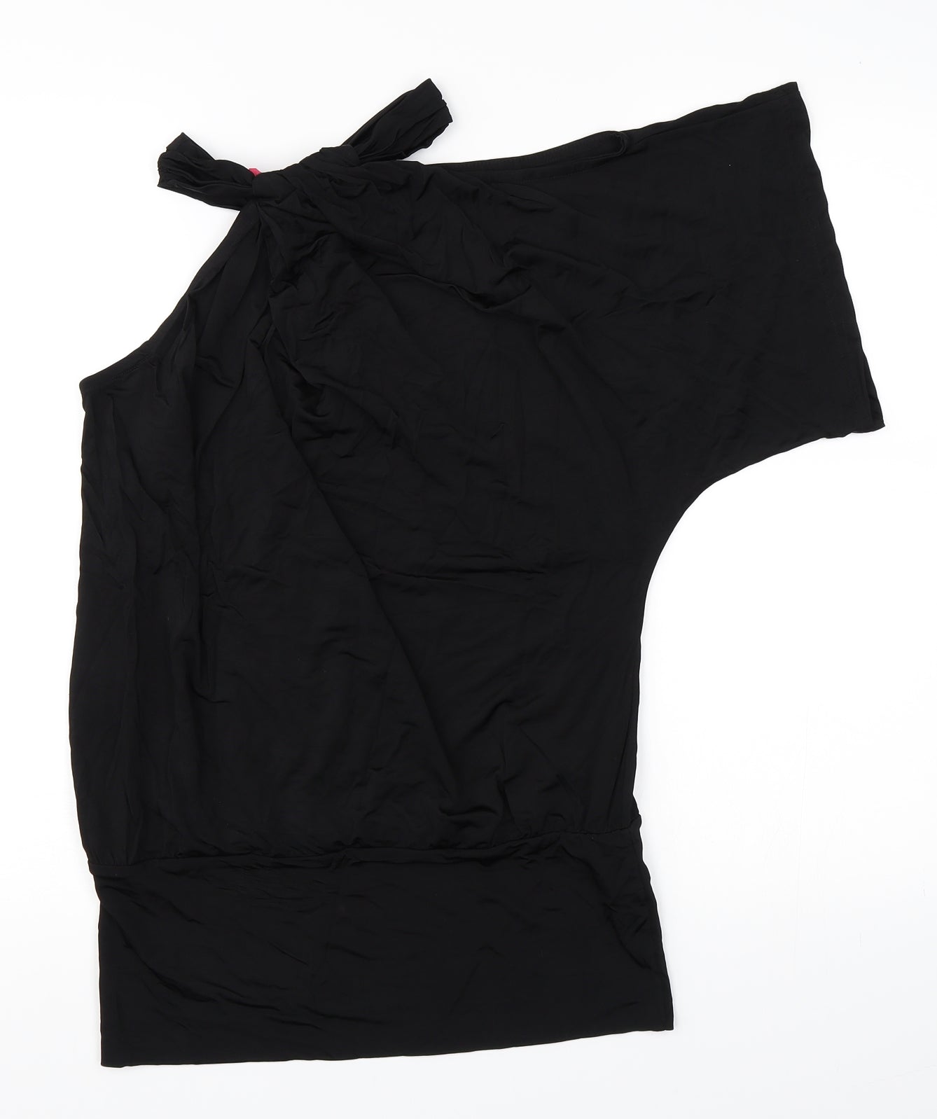 Womens UK Size 8 Preworn Black Basic Blouse
