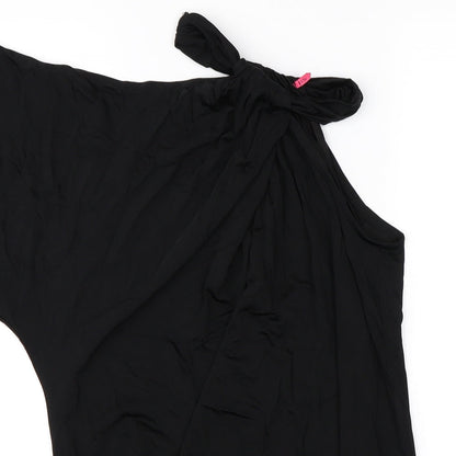 Womens UK Size 8 Preworn Black Basic Blouse