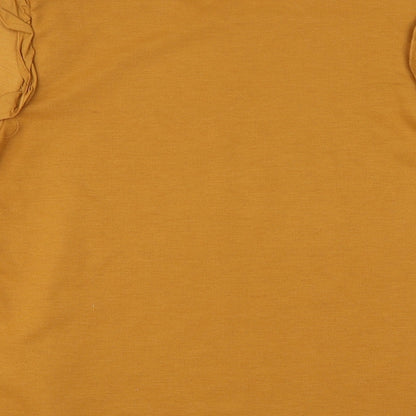 Womens UK Size M Zara Orange Basic T-Shirt