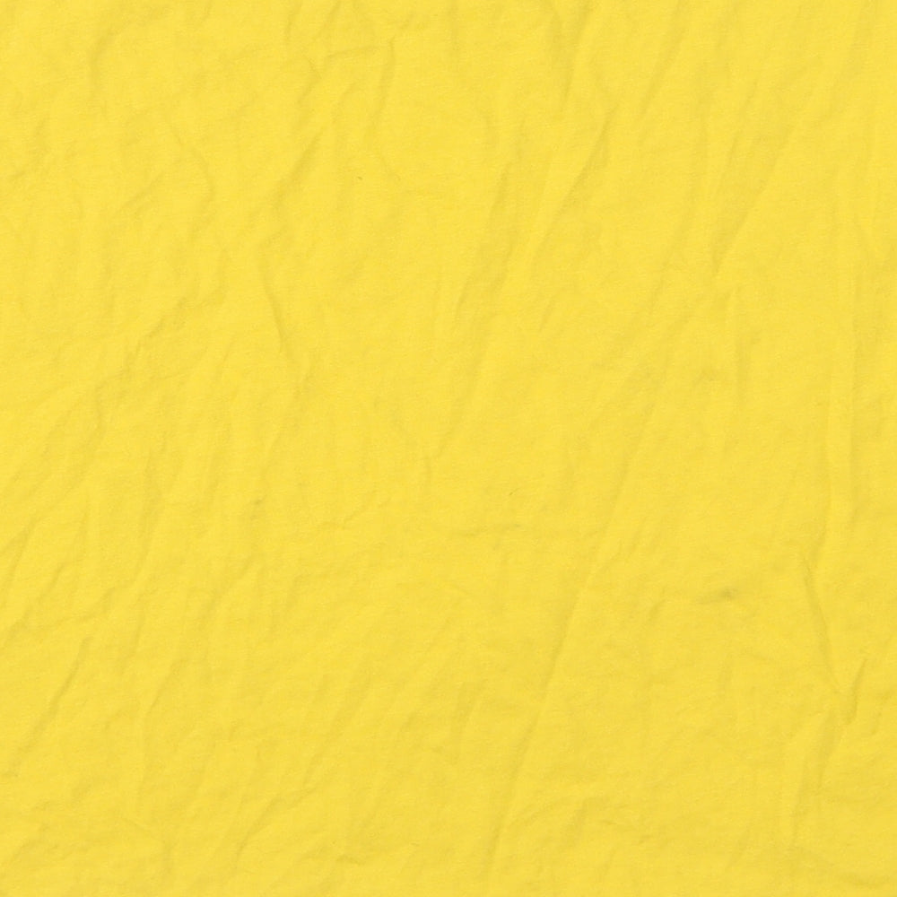 Womens UK Size M Zara Yellow Basic T-Shirt